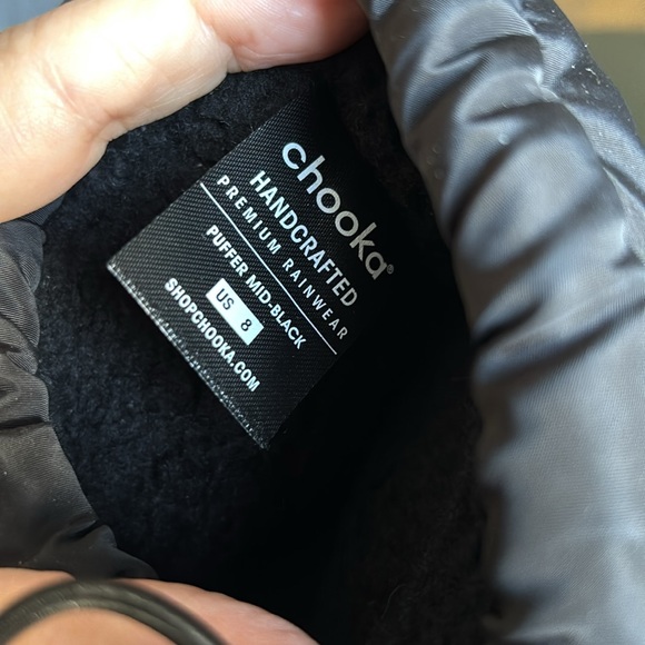 Chooka Nylon Puffer Mid-Cold Weather Boot Waterproof Black Women’s S 8 BRAND NEW - Picture 9 of 16
